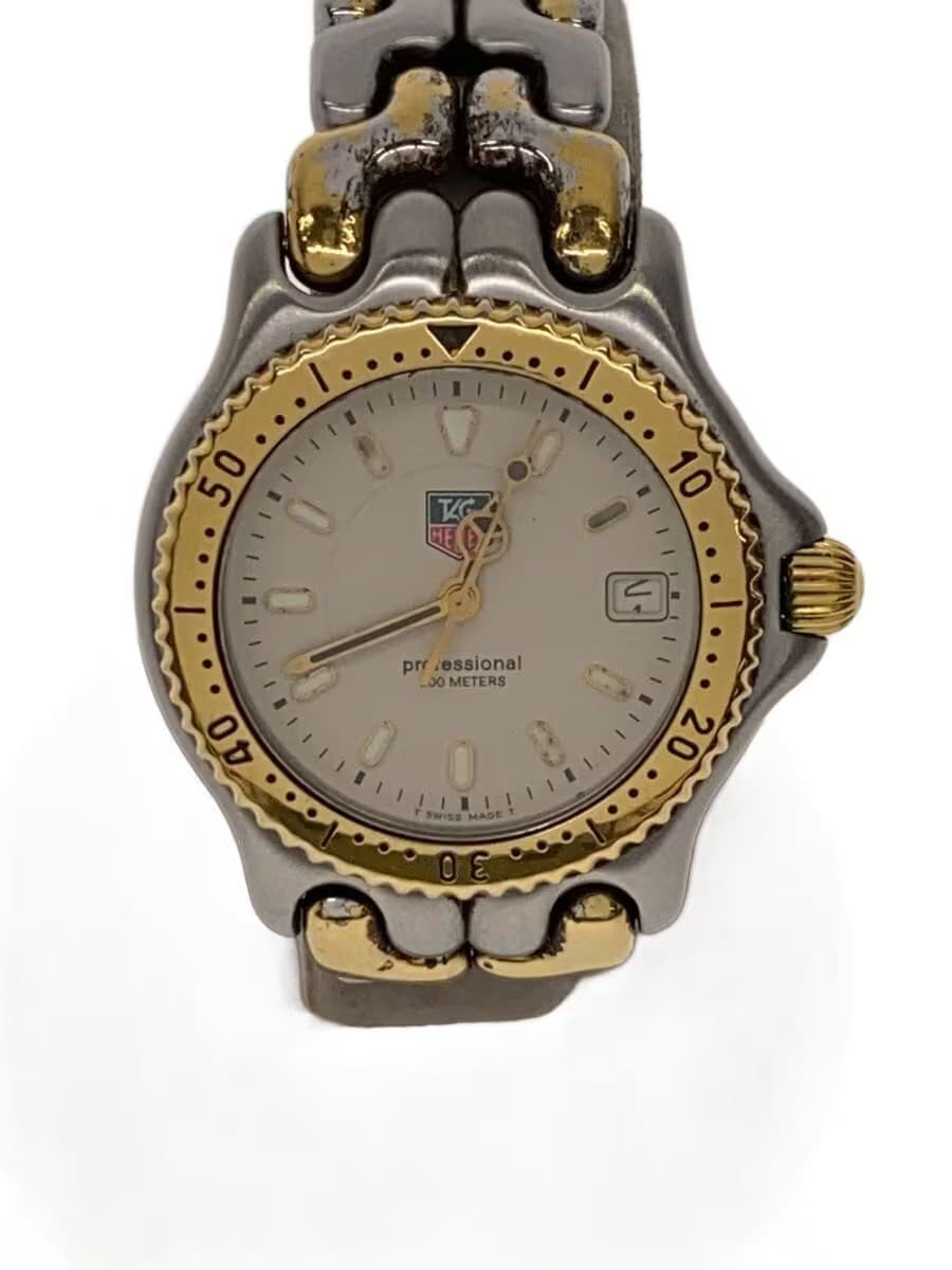 TAG Heuer WG1221-K0 48mm Beige Dial Quartz Wristwatch #2nW2447
