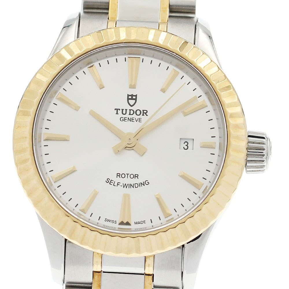 TUDOR 12113 Style Date Automatic Women's Watch From Japan G0804
