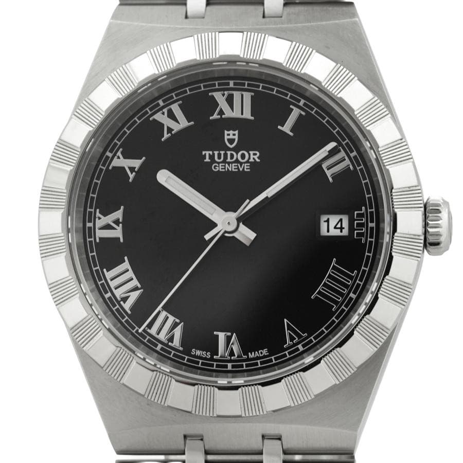 Tudor Royal 28500 Stainless Steel 38mm Black Dial Automatic Men's #BPW144
