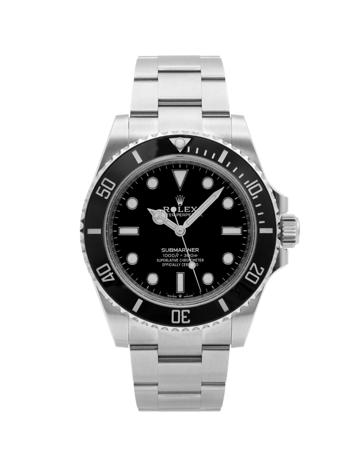Rolex Submariner Men's Black Watch - 124060