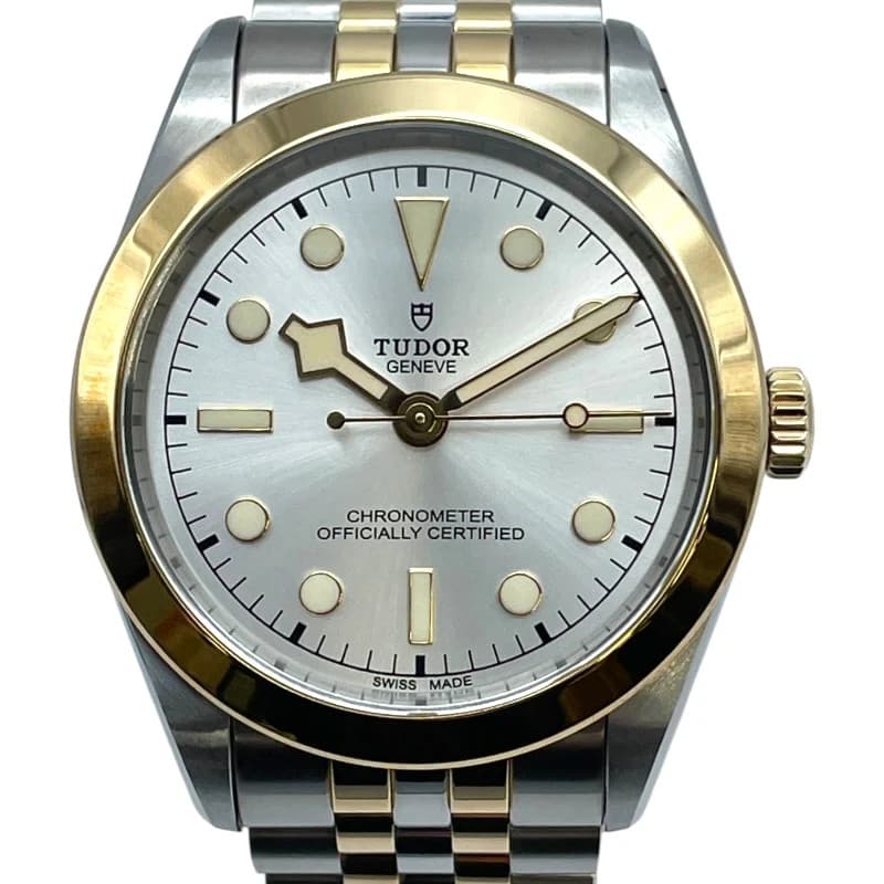 Tudor Black Bay 39 S&g 79663 Silver K18 SS Automatic Men's Watch Used