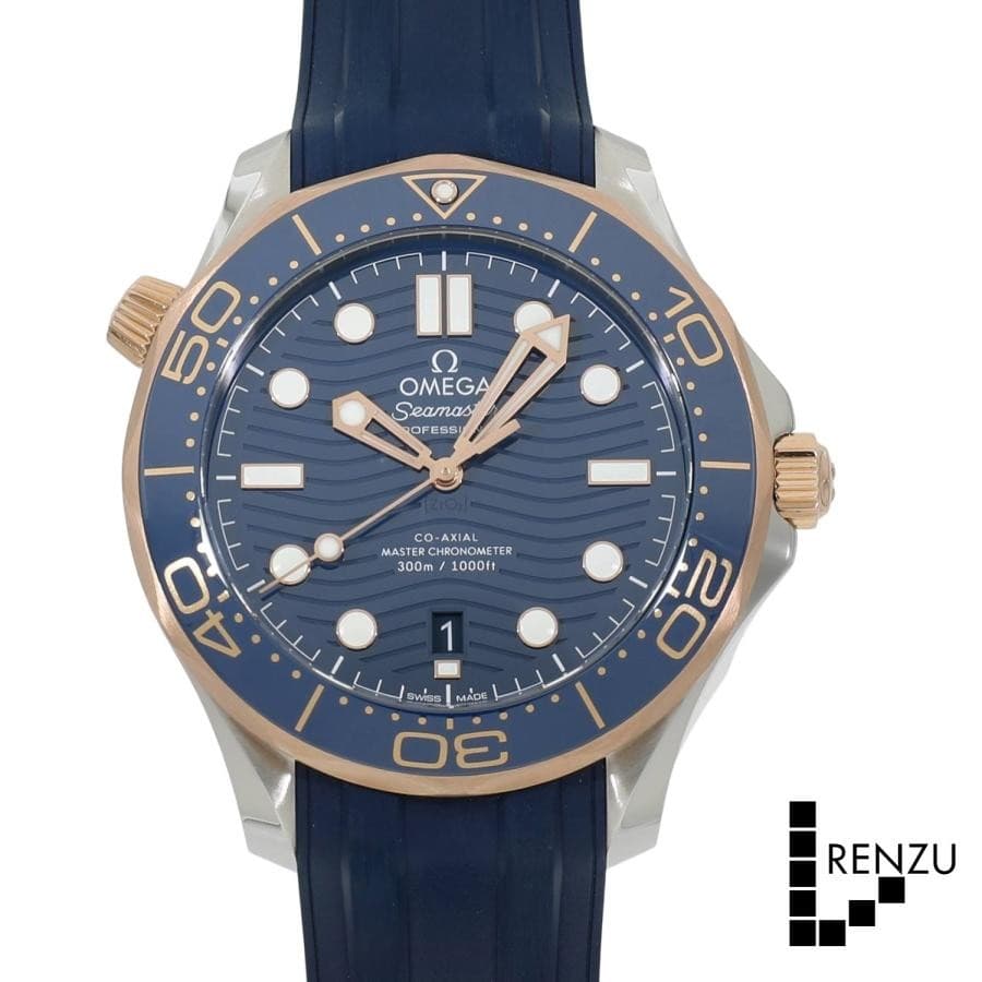 Omega Seamaster Diver 300m Co-Axial Master Chronometer 42mm Blue Dial #RZW158