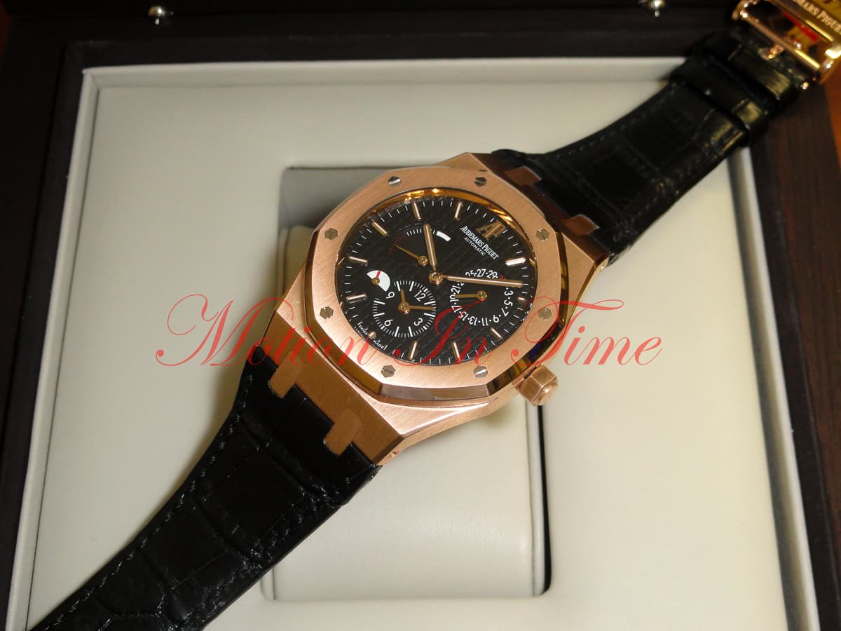Audemars Piguet Royal Oak Dual Time Power Reserve Rose Gold 26120OR.OO.D002CR.01