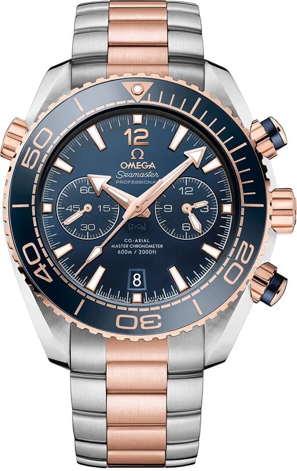 Omega Seamaster Planet Ocean Blue Dial Two-Tone Men's Watch 215.20.46.51.03.001