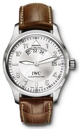 IWC Schaffhausen Pilot's Watch Spitfire UTC Stainless Steel / Silver / Strap