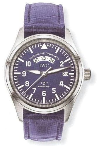IWC Schaffhausen Pilot's Watch UTC Platinum / Blue / Strap