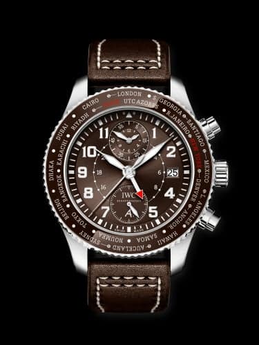 IWC Schaffhausen Pilot’s Watch Timezoner Chronograph 80 Years Flight to New York