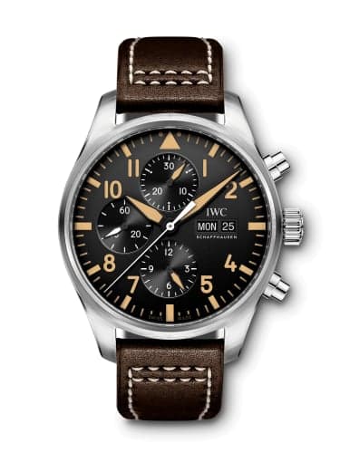 IWC Schaffhausen Pilot's Watch Chronograph Stainless Steel / 20th Anniversary Watches of Switzerland