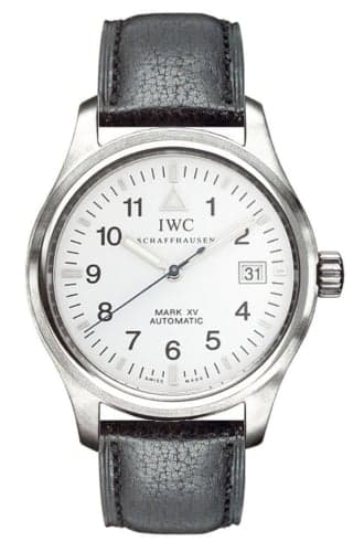 IWC Schaffhausen Pilot's Watch Mark XV Stainless Steel / White / Strap