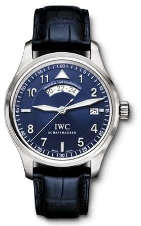 IWC Schaffhausen Pilot's Watch Spitfire UTC Stainless Steel / Silver / Strap