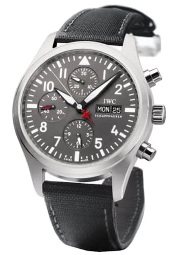 IWC Schaffhausen Pilot's Watch Chronograph Stainless Steel / Patrouille Suisse