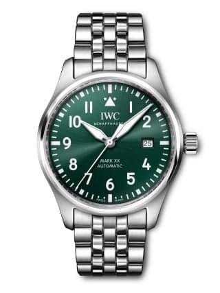 IWC Schaffhausen Pilot's Watch Mark XX Stainless Steel / Green / Bracelet