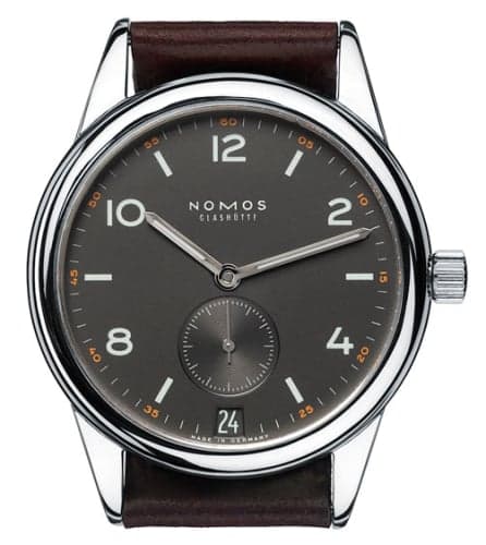 Nomos Glashütte Club Datum Dunkel Glasboden