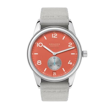 Nomos Glashütte Club Date 38 Limited Edition for Hodinkee / Terracotta
