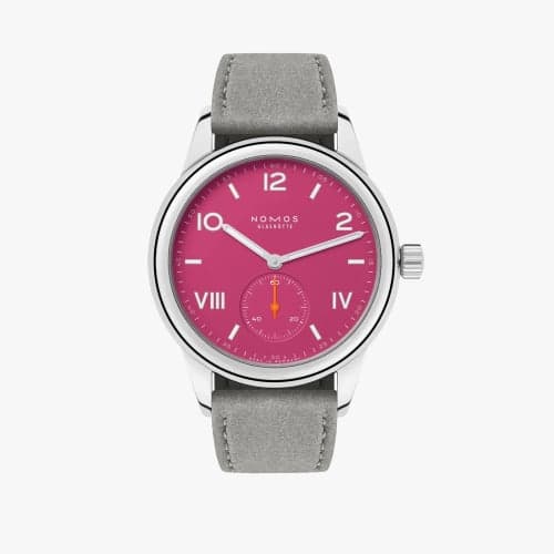 Nomos Glashütte Club Campus 36 Deep Pink / Open Case Back
