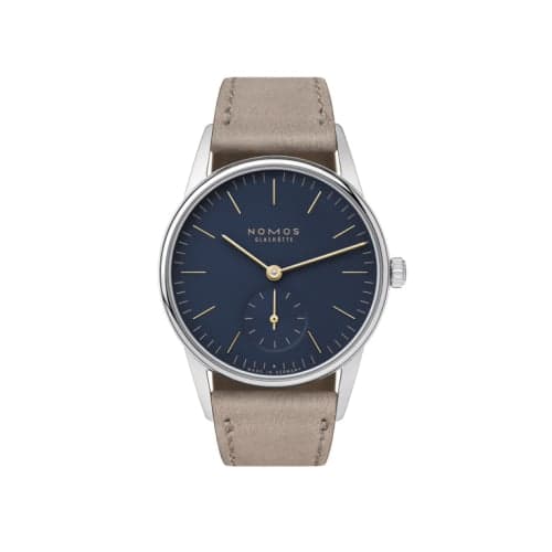 Nomos Glashütte Orion 33 Midnight Blue / Closed Case Back
