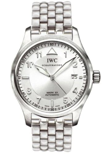 IWC Schaffhausen Pilot's Watch Mark XV Spitfire Stainless Steel / Silver / Strap
