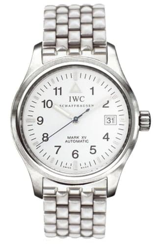 IWC Schaffhausen Pilot's Watch Mark XV Stainless Steel / White / Bracelet