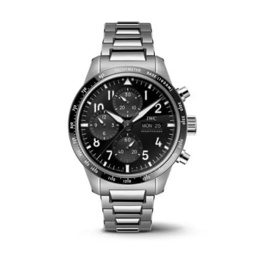 IWC Schaffhausen Pilot's Watch Performance Chronograph Titanium / Black / Bracelet