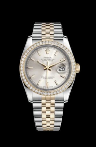 Rolex Datejust 36 Rolesor Yellow Diamond / Jubilee / Silver