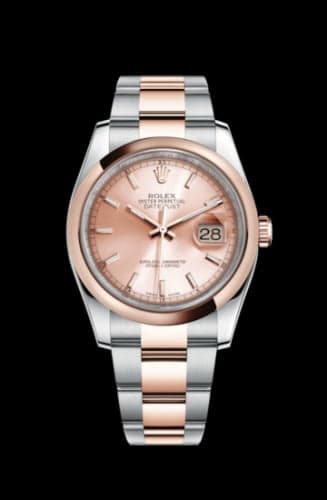 Rolex Datejust 36 Rolesor Everose Domed / Oyster / Pink