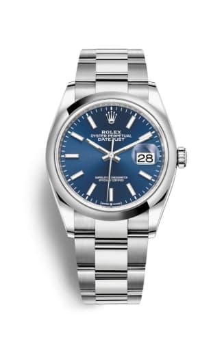 Rolex Datejust 36 Stainless Steel / Domed / Blue / Oyster