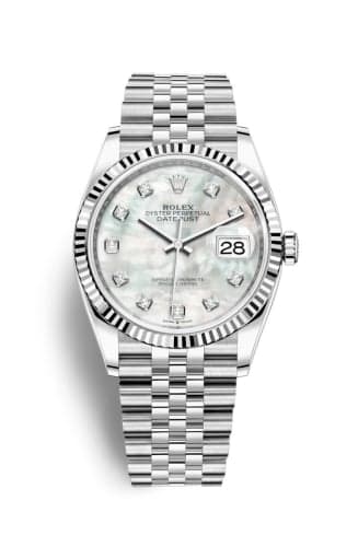 Rolex Datejust 36 Stainless Steel / Fluted / MOP-Diamond / Jubilee