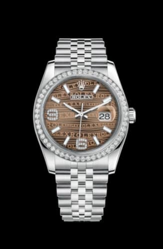 Rolex Datejust 36 Stainless Steel Diamond / Jubilee / Bronze Wave
