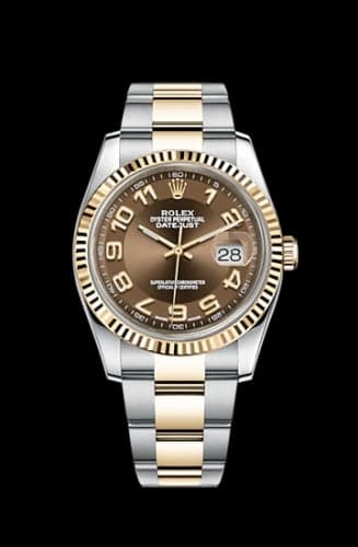 Rolex Datejust 36 Rolesor Yellow Fluted/ Oyster / Bronze Arabic