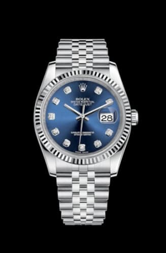 Rolex Datejust 36 Stainless Steel Fluted / Jubilee / Blue Diamond