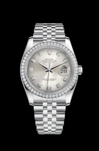 Rolex Datejust 36 Stainless Steel Diamond / Jubilee / Silver Diamonds