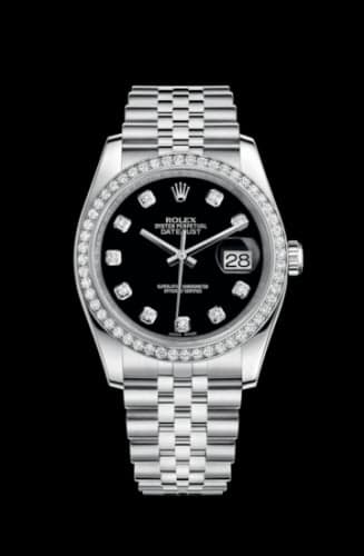 Rolex Datejust 36 Stainless Steel Diamond / Jubilee / Black Diamond