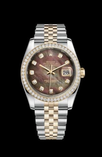 Rolex Datejust 36 Rolesor Yellow Diamond / Jubilee / Brown MOP