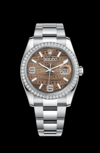 Rolex Datejust 36 Stainless Steel Diamond/ Oyster / Bronze Wave