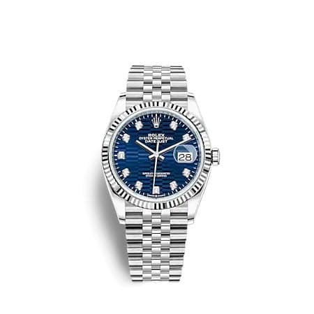 Rolex Datejust 36 Stainless Steel - Fluted / Blue - Fluted - Diamond / Jubilee