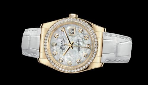 Rolex Datejust 36 Yellow Gold Diamond Strap Mother of Peaerl