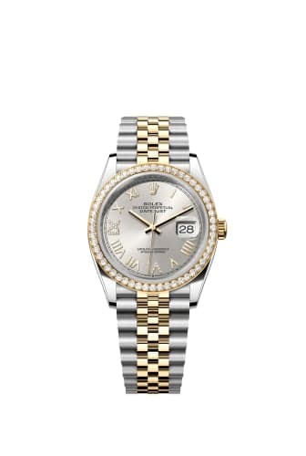 Rolex Datejust 36 Stainless Steel - Yellow Gold - Diamond / Silver Roman Diamond / Jubilee