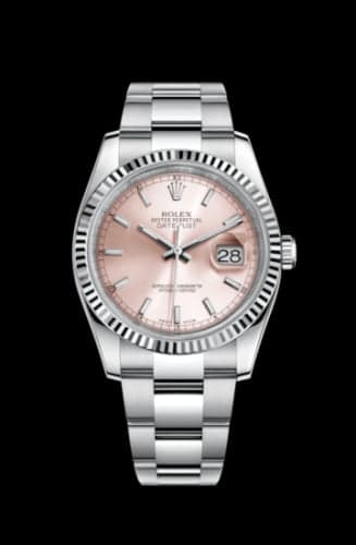 Rolex Datejust 36 Stainless Steel Fluted / Oyster / Pink