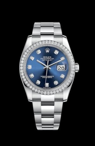 Rolex Datejust 36 Stainless Steel Diamond / Oyster / Blue Diamond