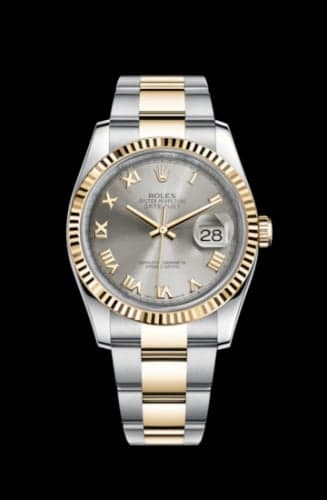 Rolex Datejust 36 Rolesor Yellow Fluted / Oyster / Steel Roman