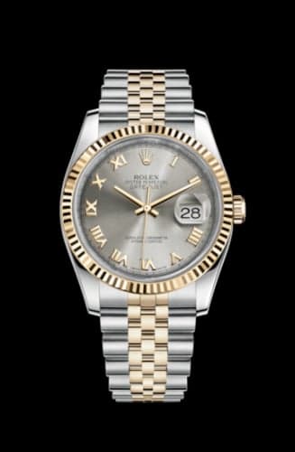 Rolex Datejust 36 Rolesor Yellow Fluted / Jubilee / Steel Roman