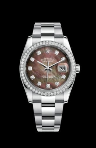 Rolex Datejust 36 Stainless Steel Diamond / Oyster / Black MOP
