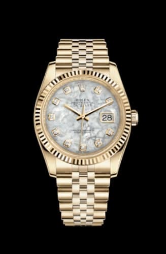 Rolex Datejust 36 Yellow Gold Fluted / Jubilee / MOP