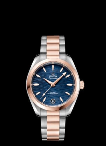 Omega Seamaster Aqua Terra 150M Master Chronometer 34 Stainless Steel / Sedna Gold / Blue-Waves / Bracelet