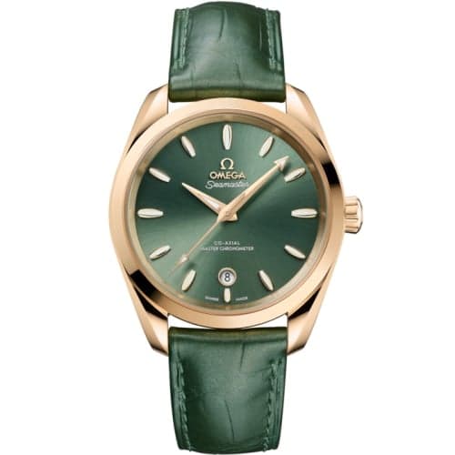 Omega Seamaster Aqua Terra 150M Shades Master Chronometer 38 Moonshine Gold / Green