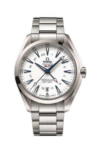 Omega Seamaster Aqua Terra 150M Co-Axial 43 GMT Titanium / White / Bracelet / GoodPlanet