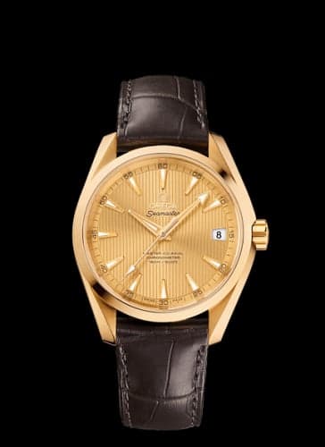 Omega Seamaster Aqua Terra 150m Master Co-Axial 38.5 Yellow Gold / Champagne