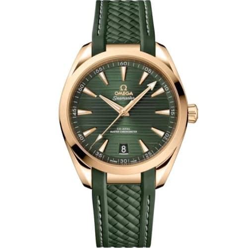 Omega Seamaster Aqua Terra 150M Master Chronometer 41 Moonshine Gold / Green / Rubber