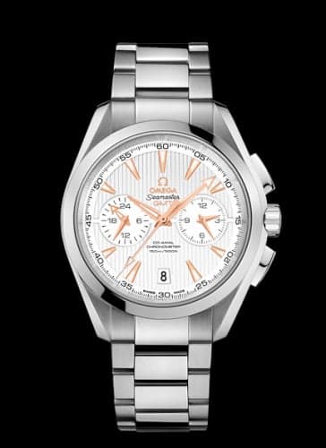 Omega Seamaster Aqua Terra 150M Co-Axial 43 GMT Chronograph Stainless Steel / Silver / Bracelet