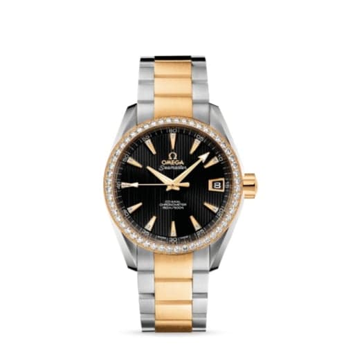 Omega Seamaster Aqua Terra 150M Co-Axial 38.5 Stainless Steel / Yellow Gold / Diamond / Black / Bracelet